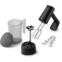 Philips Series 5000 HR3781 Hand Mixer 500W Black - Powerful, Ergonomic & Versatile Kitchen Essential!